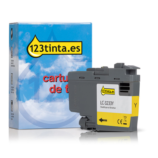 Marca 123tinta reemplaza a Brother LC-3233Y cartucho de tinta amarillo LC3233YC 051209 - 1