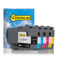 Marca 123tinta reemplaza a Brother LC-3239XL cartucho de tinta negro + 3 colores LC3239XLBKC LC3239XLCC LC3239XLMC LC3239XLYC 127250