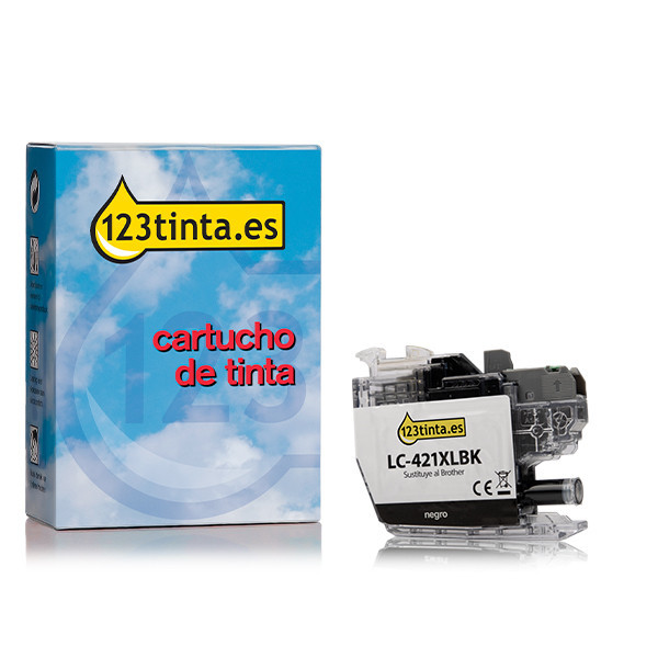 Marca 123tinta reemplaza a Brother LC-421XLBK cartucho de tinta negro XL 051295 - 1