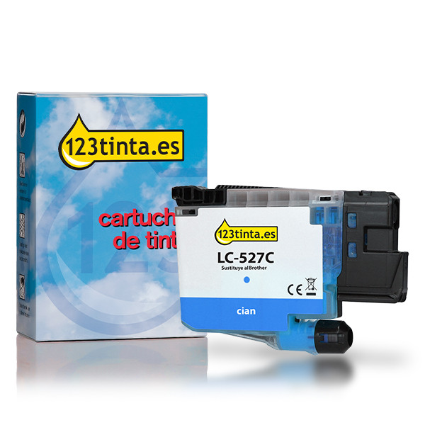 Marca 123tinta reemplaza a Brother LC-527C cartucho de tinta cian 051483 - 1