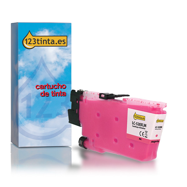 Marca 123tinta reemplaza a Brother LC-528M cartucho de tinta magenta 051531 - 1