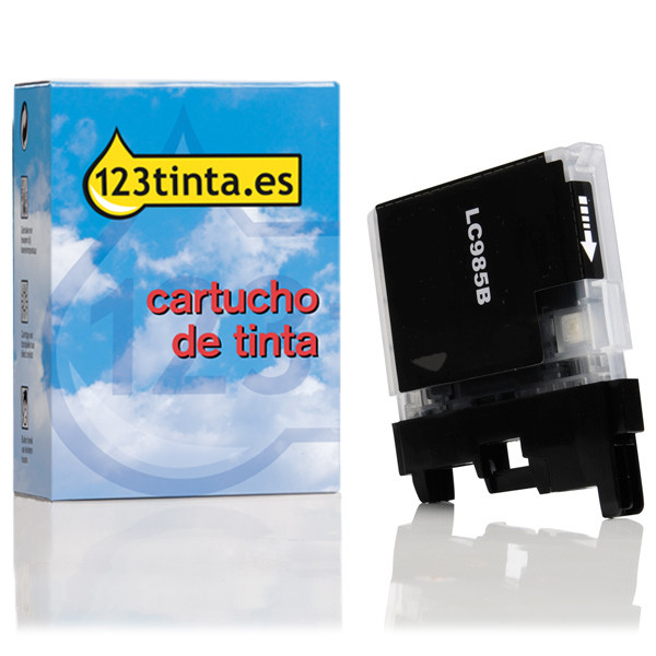 Marca 123tinta reemplaza a Brother LC-985BK cartucho de tinta negro LC985BKC 028325 - 1