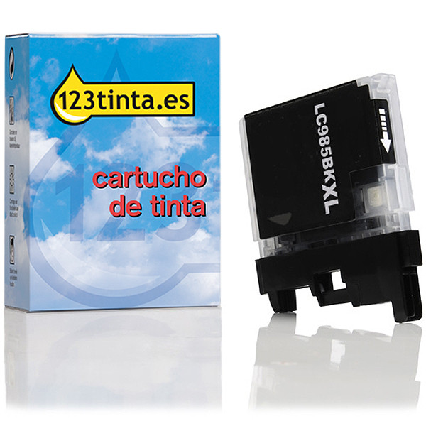 Marca 123tinta reemplaza a Brother LC-985BK cartucho de tinta negro XL LC985BKC 028326 - 1