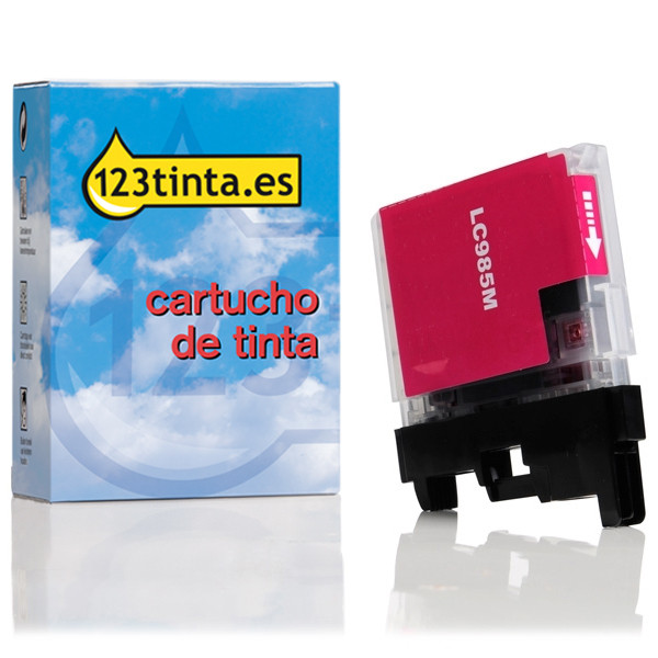 Marca 123tinta reemplaza a Brother LC-985M cartucho de tinta magenta LC985MC 028333 - 1