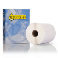 Marca 123tinta reemplaza a Brother RD-S02E1 Rollo de etiquetas precortadas 102 mm x 152 mm RD-S02E1C 080755