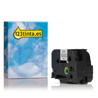 Marca 123tinta reemplaza a Brother STe-161 cinta negro sobre transparente 36 mm STe-161C 080695