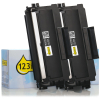 Marca 123tinta reemplaza a Brother TN-2220 toner negro | Pack 2 uds 160719 - 1