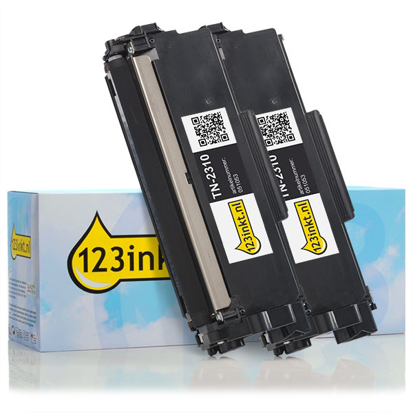 Marca 123tinta reemplaza a Brother TN-2310 toner negro | Pack 2 uds 160704 - 1