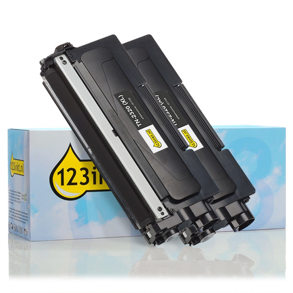 Marca 123tinta reemplaza a Brother TN-2320 toner negro XXL | Pack 2 uds 160728 - 1