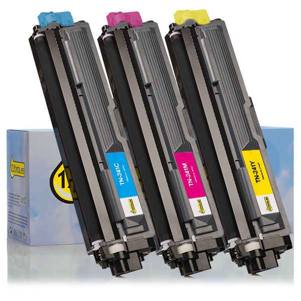 Marca 123tinta reemplaza a Brother TN-241CMY pack toner TN241CMYC 051325 - 1