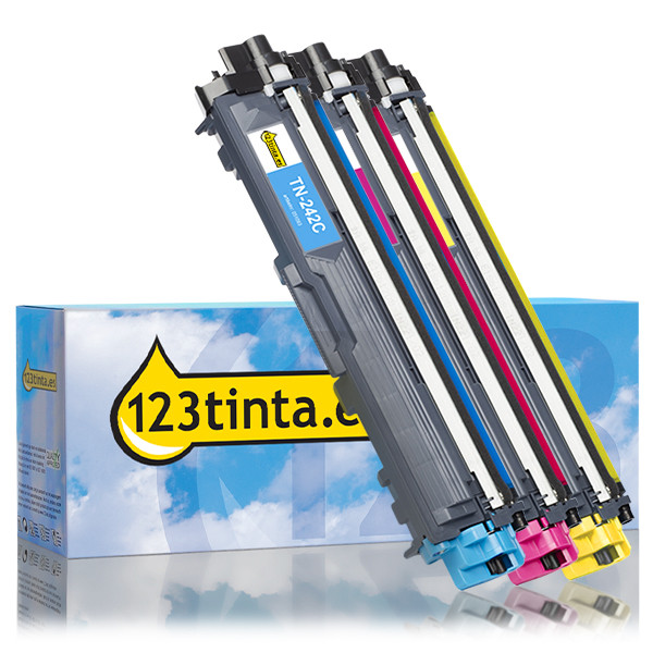 Marca 123tinta reemplaza a Brother TN-242CMY pack TN242CMYC 051351 - 1