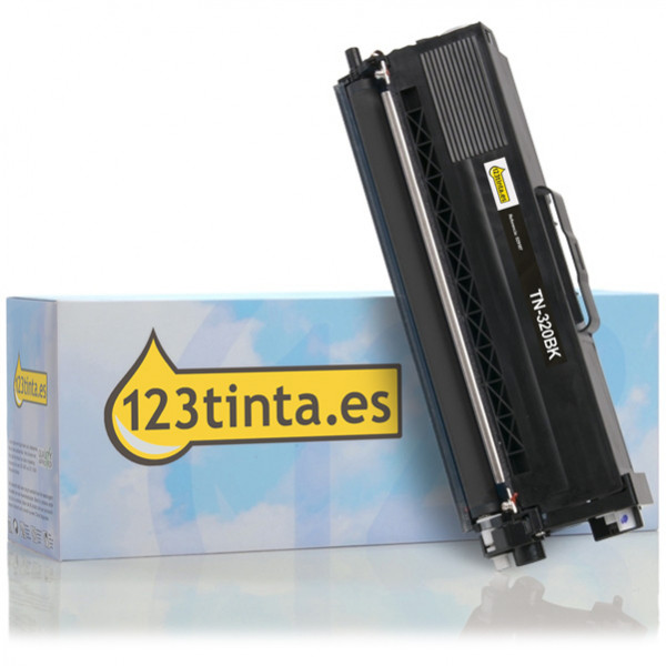 Marca 123tinta reemplaza a Brother TN-320BK toner negro TN320BKC 029187 - 1