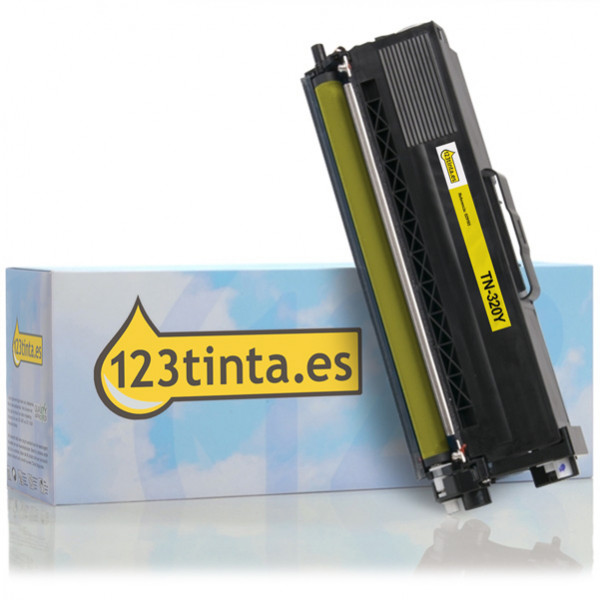 Marca 123tinta reemplaza a Brother TN-320Y toner amarillo TN320YC 029193 - 1