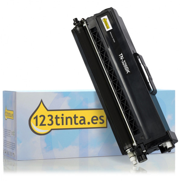 Marca 123tinta reemplaza a Brother TN-328BK toner negro XXL TN328BKC 029203 - 1