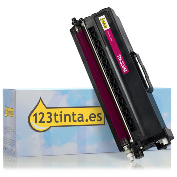 Marca 123tinta reemplaza a Brother TN-328M toner magenta XXL TN328MC 029207 - 1