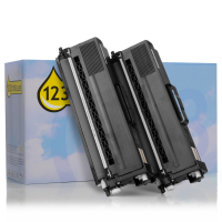 Marca 123tinta reemplaza a Brother TN-329BK toner negro | Pack 2 uds 132183