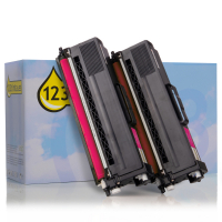 Marca 123tinta reemplaza a Brother TN-329M toner magenta | Pack 2 uds 132185