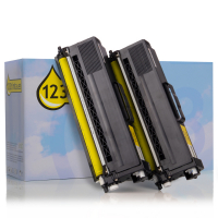 Marca 123tinta reemplaza a Brother TN-329Y Pack 2x toner amarillo TN329YTWINC 132186