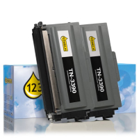 Marca 123tinta reemplaza a Brother TN-3390BK toner negro XL | Pack 2 uds 132194