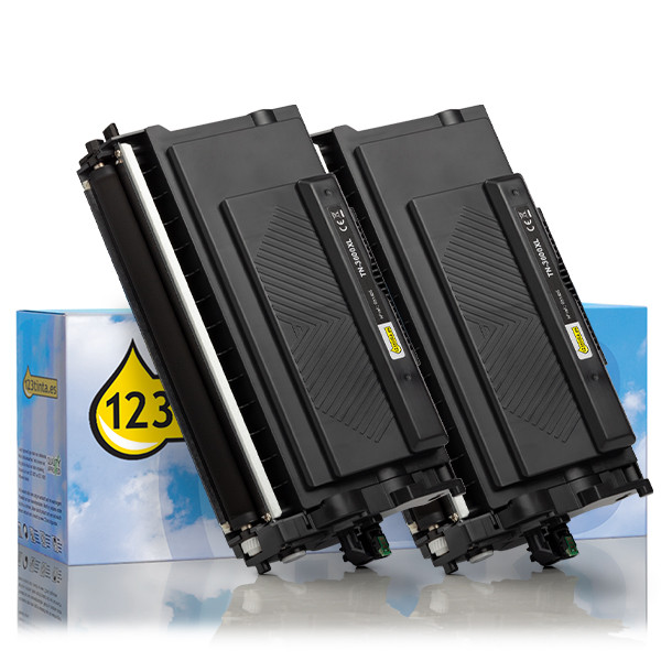 Marca 123tinta reemplaza a Brother TN-3600XL toner negro XL | Pack 2 uds 183157 - 1