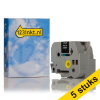 Marca 123tinta reemplaza a Brother TZe-365 cinta blanco sobre negro 36 mm | Pack 5 uds 650700 - 1