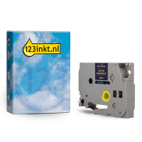 Marca 123tinta reemplaza a Brother TZe-RN34 cinta dorada sobre azul marino 12 mm TZe-RN34C 080961