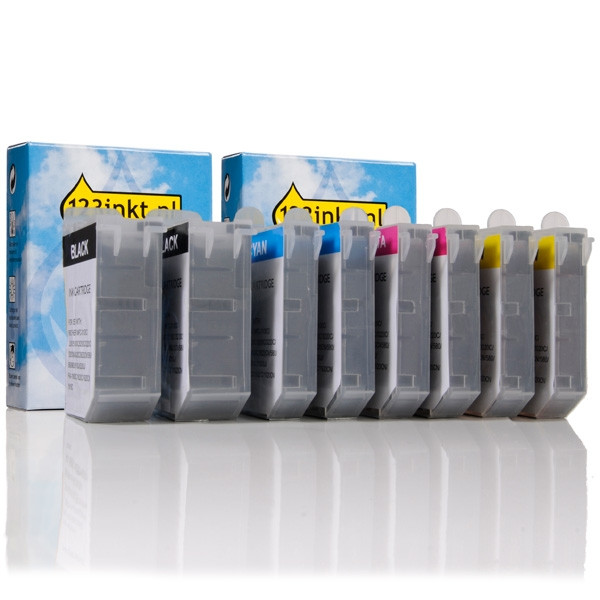 Marca 123tinta reemplaza a Brother serie LC-600 cartucho de tinta | Pack 2 uds 125600 - 1