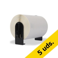 Marca 123tinta reemplaza a Pack: 5x Brother DK-11240 etiquetas de código de barras blancas DK11240C 650656