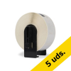 Marca 123tinta reemplaza a Pack: 5x Brother DK-22210 cintas de papel continuo