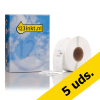 Marca 123tinta reemplaza a Pack: 5x Brother RD-S03E1 etiquetas precortadas 102 mm x 50 mm