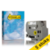 Marca 123tinta reemplaza a Pack: 5x Brother TZe-151 cinta negra sobre transparente 24 mm