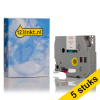 Marca 123tinta reemplaza a Pack: 5x Brother TZe-222 cinta rojo sobre blanco 9 mm 650693 - 1