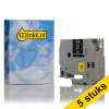 Marca 123tinta reemplaza a Pack: 5x Brother TZe-325 cinta blanco sobre negro 9 mm 650631 - 1