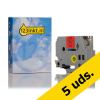 Marca 123tinta reemplaza a Pack: 5x Brother TZe-441 cinta negro sobre rojo 18 mm