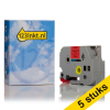 Marca 123tinta reemplaza a Pack: 5x Brother TZe-451 cinta negro sobre rojo 24 mm