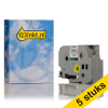 Marca 123tinta reemplaza a Pack: 5x Brother TZe-M951 cinta negra sobre plata mate 24 mm