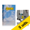 Marca 123tinta reemplaza a Pack: 5x Brother TZe-S231 cinta adhesiva extra negro sobre blanco 12 mm