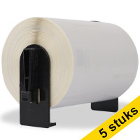 Marca 123tinta reemplaza a Pack 5 Brother DK-11241 etiquetas de envío de logística blancas DK11241C 650501