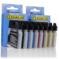 Marca 123tinta reemplaza a Pack ahorro: 2 x LC-1100 serie LC1100VALBPC 127208