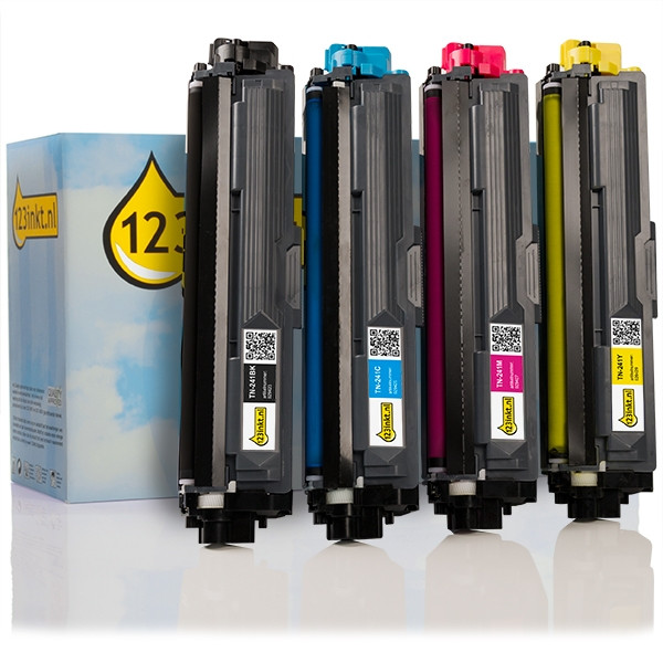 Marca 123tinta reemplaza a Pack ahorro: Brother TN-241BK / C / M / Y negro + 3 colores  130205 - 1