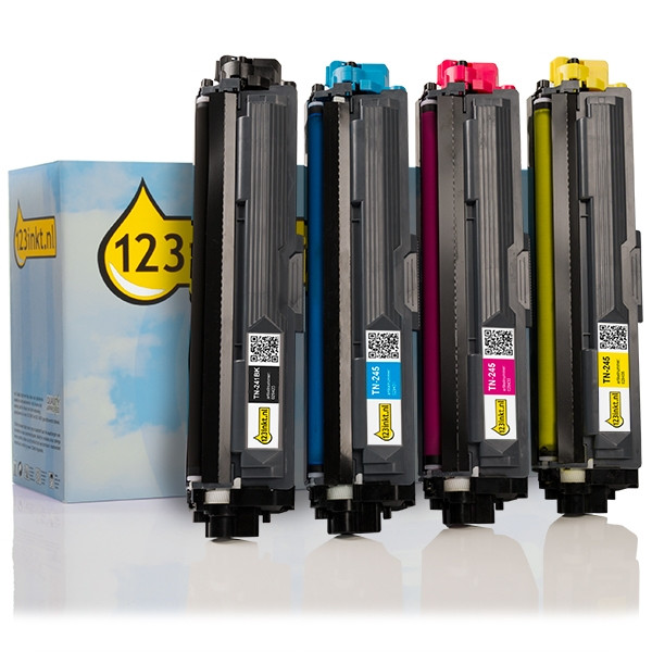 Marca 123tinta reemplaza a Pack ahorro: Brother TN-241BK / TN-245C / M / Y negro + 3 colores XL  130206 - 1