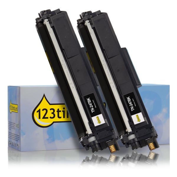 Marca 123tinta reemplaza a Pack x2 Brother TN-247BK toner negro TN247BKTWINC 051329 - 1