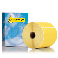 Marca 123tinta reemplaza a Zebra Z-Select 2000D (800264-605) etiqueta amarilla 102 x 152 mm (1 rollo) 145167