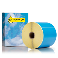 Marca 123tinta reemplaza a Zebra Z-Select 2000D (800264-605) etiqueta azul 102 x 152 mm (1 rollo) 145168