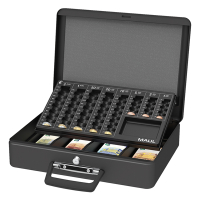 Maul Caja fuerte portatil en acero color negro (37 x 29 x 12 cm) 5631690 424911