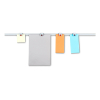 Maul Moldura de pared con clip de rodillo con 4 pinzas deslizantes (1 metro) 6243182 402244 - 8
