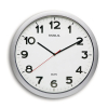 Reloj de pared de plástico gris con esfera blanca (Ø 40 cm) 402499 - 1