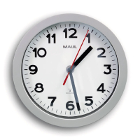 Maul Reloj de pared radiocontrolado de plástico gris con esfera blanca (Ø 20 cm) 9052895 402498