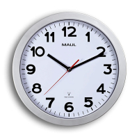 Maul Reloj de pared radiocontrolado de plástico gris con esfera blanca (Ø 30 cm) 9053095 402497