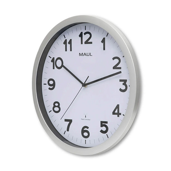 Maul Reloj de pared radiocontrolado de plástico gris con esfera blanca (Ø 40 cm) 9054095 402494 - 2